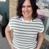 Sage Ashley Striped Sweater