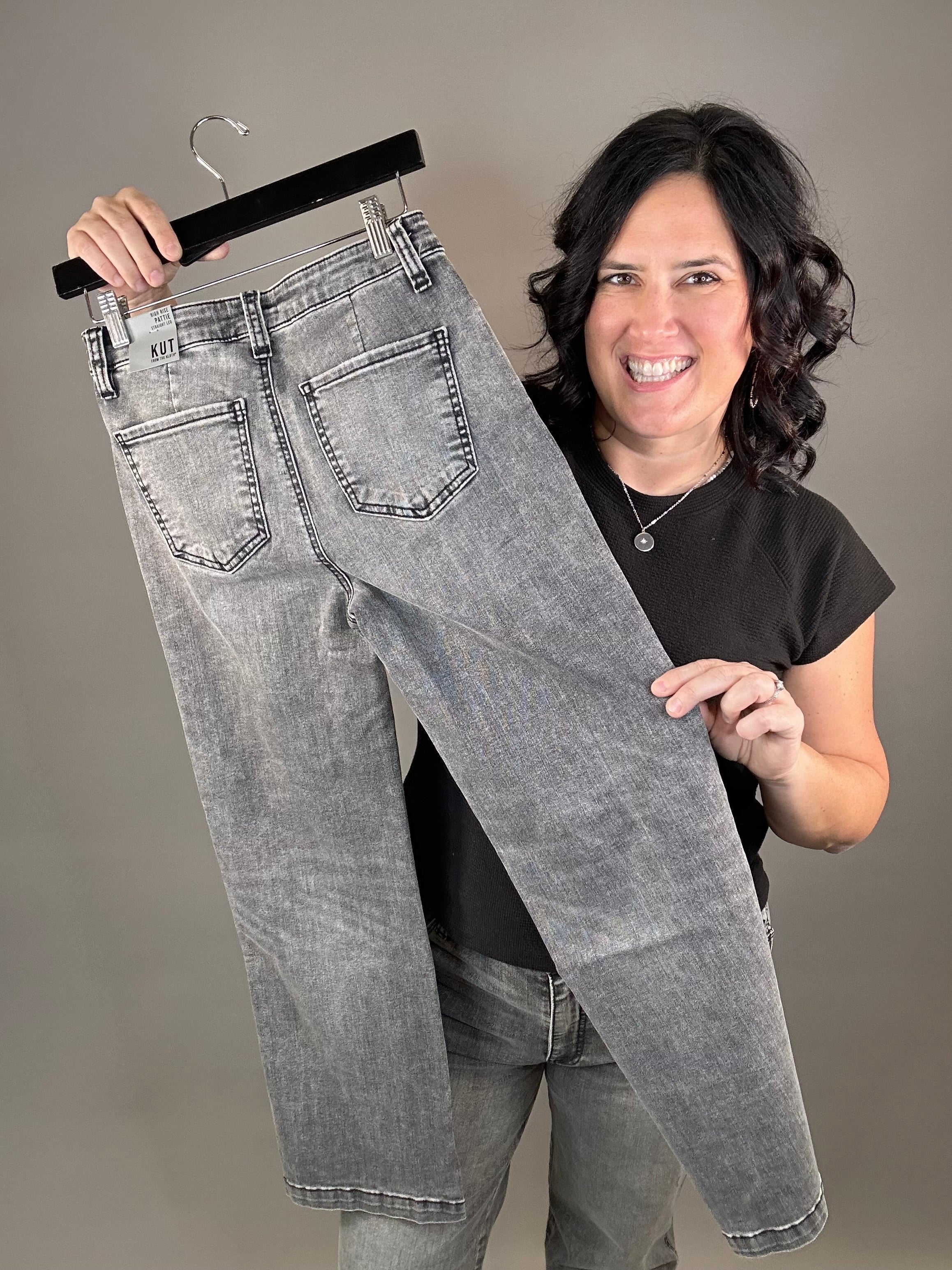 Grey Aquainted Pattie Bottoms - Pants KUT FROM THE KLOTH