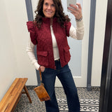 Dark Wide Flare Wide Hem Jeans