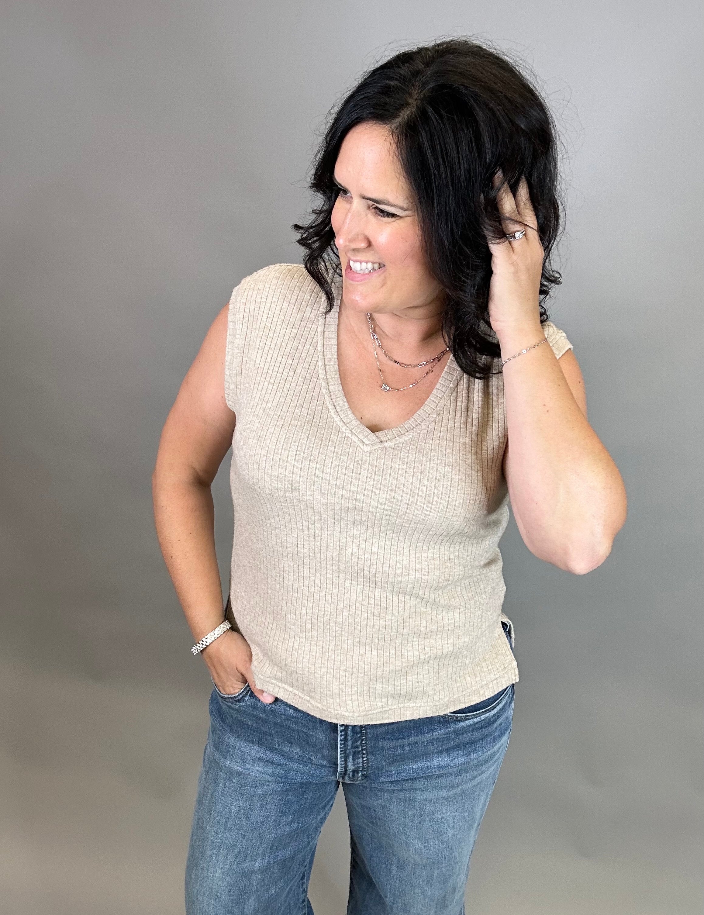 Tan Misty Top Tops- Blouses THREAD & SUPPLY
