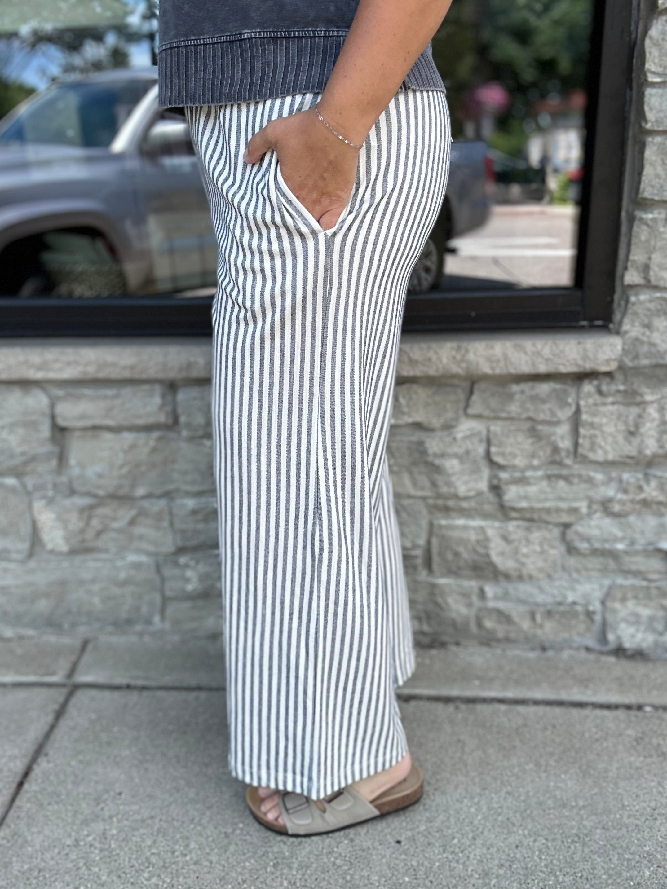 Eclipse Scout Knit Stripe Pant Bottom- Pants Z Supply