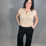 Black Meg Linen Trouser Pants