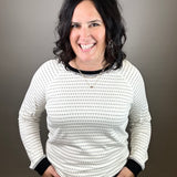 Black/White Reversible Frannie Top