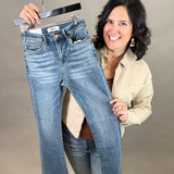 High Rise Boot Cut Smalt Blue