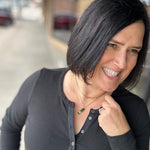 Denning LS Henley in Black Tops- Long Sleeve FLAG AND ANTHEM