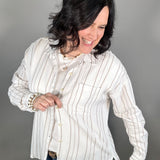 Ivory Stripe Amorette Shirt