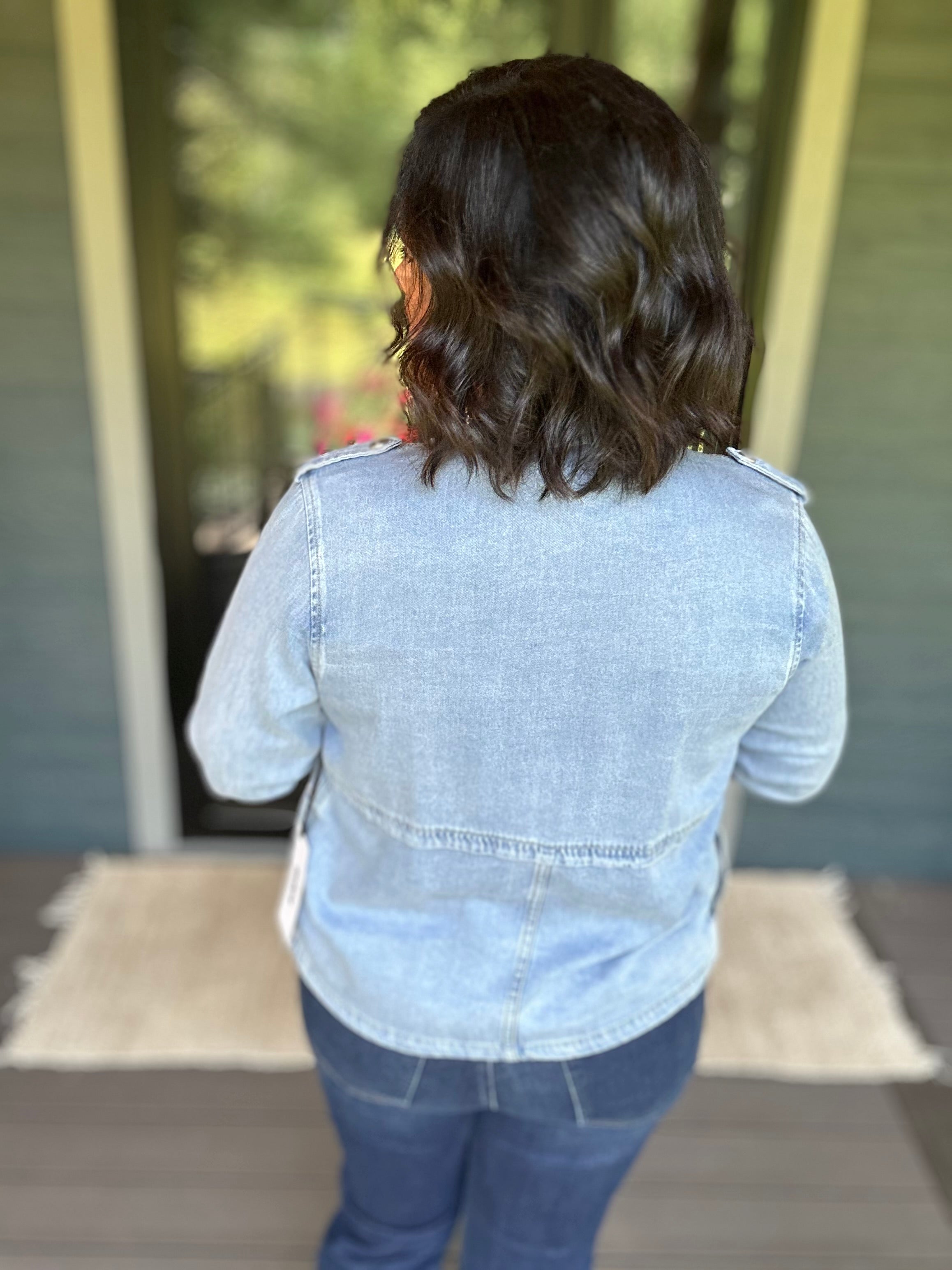 Poloo Blue Flap Jacket Outerwear- Jackets MICA DENIM