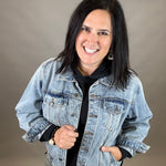 Emmy Boyfriend Denim Jacket Outerwear- Jackets KUT FROM THE KLOTH