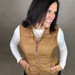 Canvas Brown Pacific Puffer Vest Outerwear - Vest STORM CREEK
