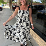 Black Tie Shoulder Maxi Dress Dresses DOE & RAE