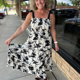 Black Tie Shoulder Maxi Dress Dresses DOE & RAE