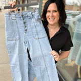 Tone w/ Light Base Wash Meg Jeans