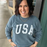 Navy Jordan USA Sweatshirt Top - Sweatshirt THREAD & SUPPLY