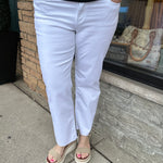 Optic White Avery Straight Jean Bottoms - Pants KUT FROM THE KLOTH