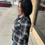 Black, White & Tan Markus Plaid Tops - Button Ups PANACHE