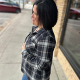 Black, White & Tan Markus Plaid Tops - Button Ups PANACHE