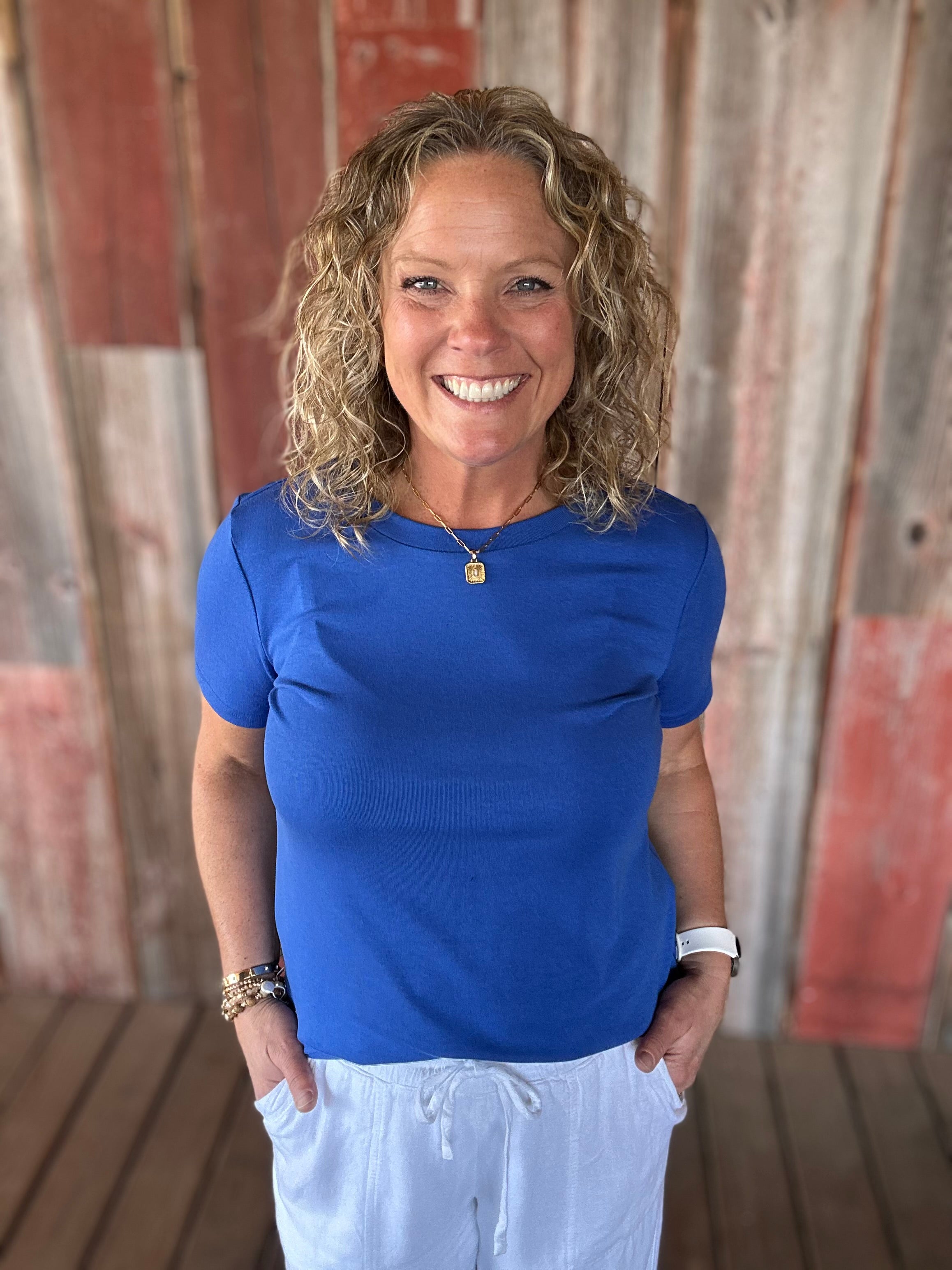 Royal Crew Neck Top Top - Tee STACCATO