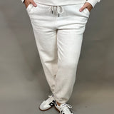 Heather Oatmeal Serenity Fleece Joggers