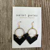 Gold & Black Earrings
