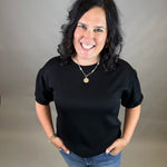 Black Peasant Sweatshirt Top Top - Sweatshirt JODIFL