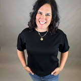 Black Peasant Sweatshirt Top Top - Sweatshirt JODIFL