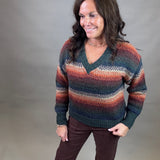 Autumn Ombre Rena Sweater Top - Sweater THREAD & SUPPLY