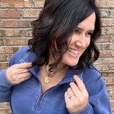 Navy Quarter Zip Sweatshirt