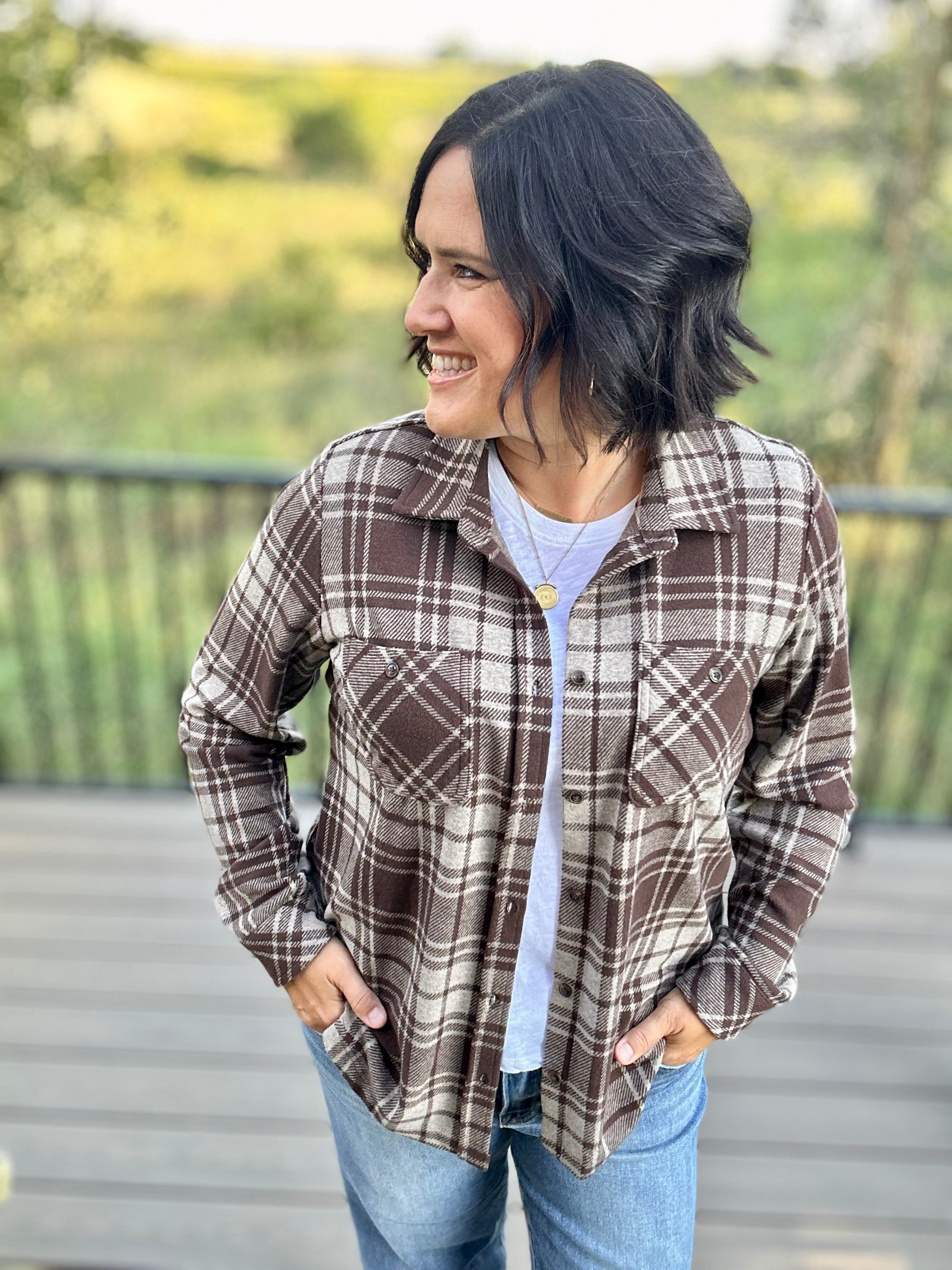 Markus Tan & Brown Plaid Button-Up Tops - Button Ups PANACHE