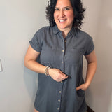 Charcoal June Dress Dresses THREAD & SUPPLY