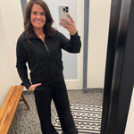 Black Caroline Pullover Top - Sweatshirt THREAD & SUPPLY