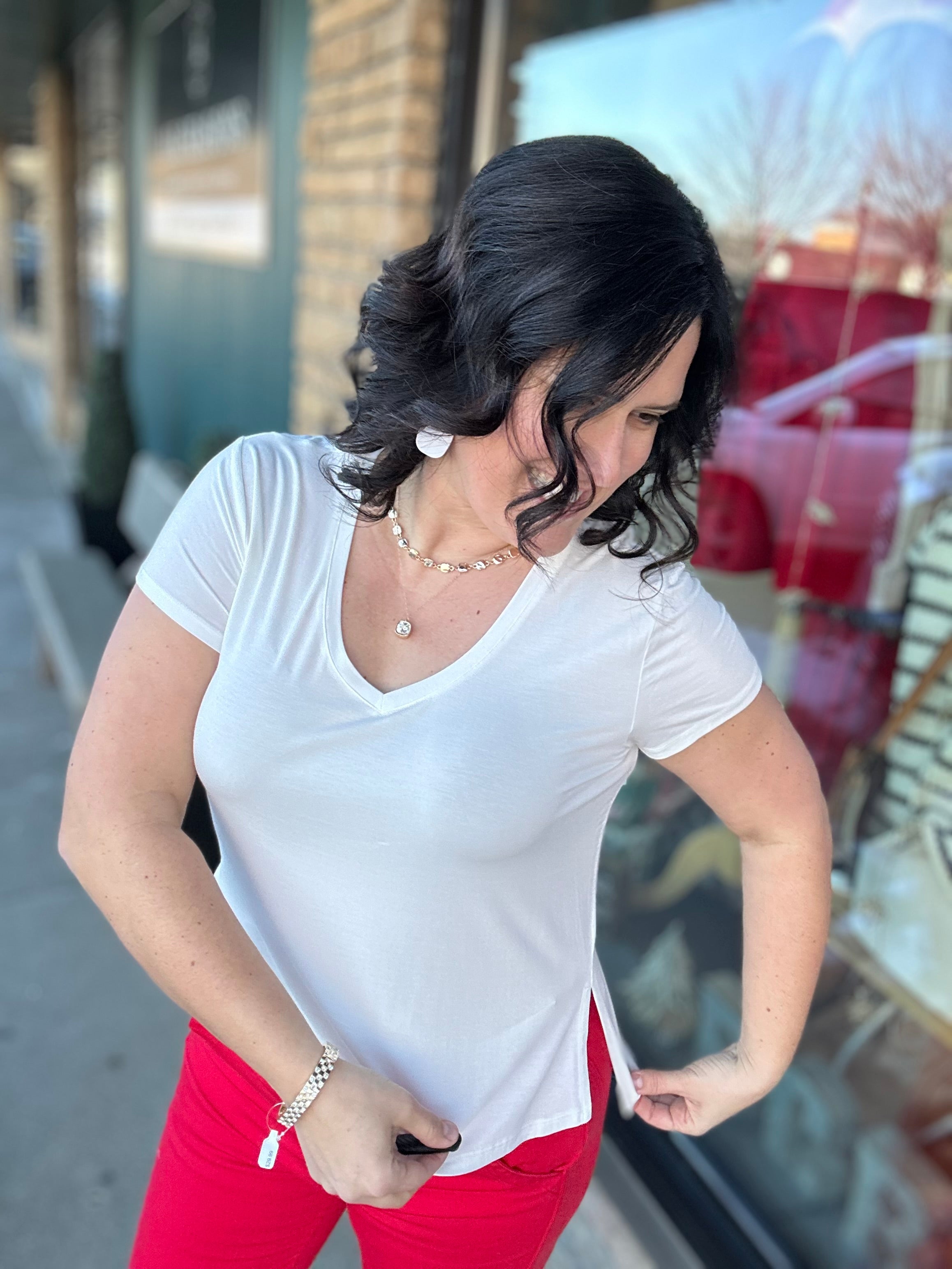 White Ananya Tee Top - Tee THREAD & SUPPLY