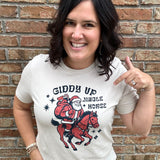 Giddy Up Cowboy Santa Tee