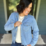 Poloo Blue Flap Jacket Outerwear- Jackets MICA DENIM
