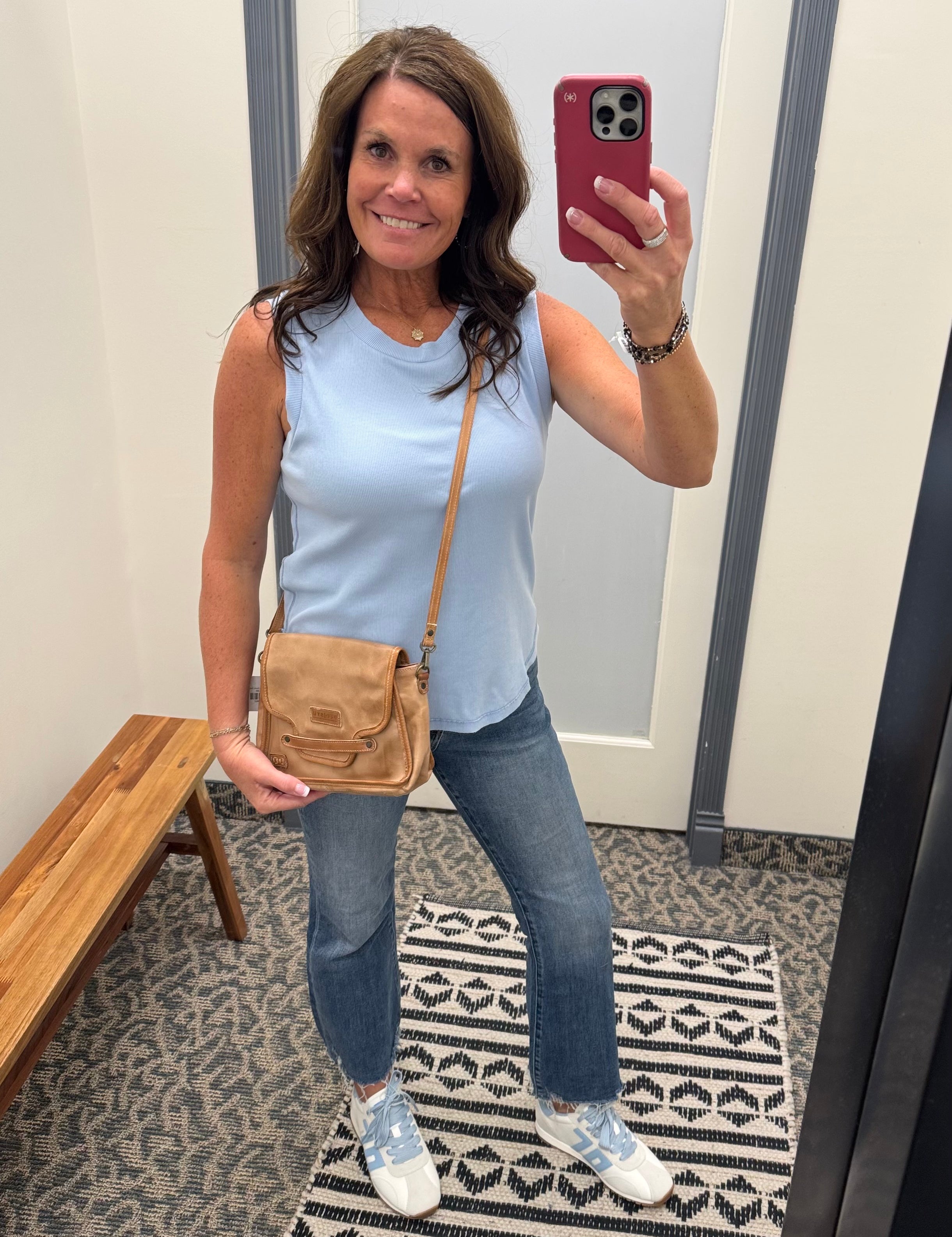 Blue Venice Raw Hem Ankle Flare Jeans Bottoms - Pants MICA DENIM