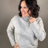 Grey Cloud Licarayen Mock Pullover Top - Sweater RD International