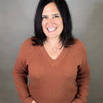 Rustic Brown Cornelia Sweater Top - Sweater THREAD & SUPPLY