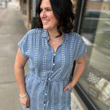 Daisy Stripe Natalia Dress