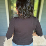 Black Knit Top Top - Sweater DOE & RAE