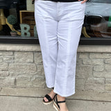 White Charlotte High Rise Jeans Bottom- Pants KUT FROM THE KLOTH