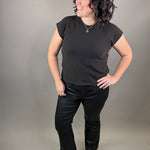 Black Kelsey Coated Flare Bottoms - Pants KUT FROM THE KLOTH