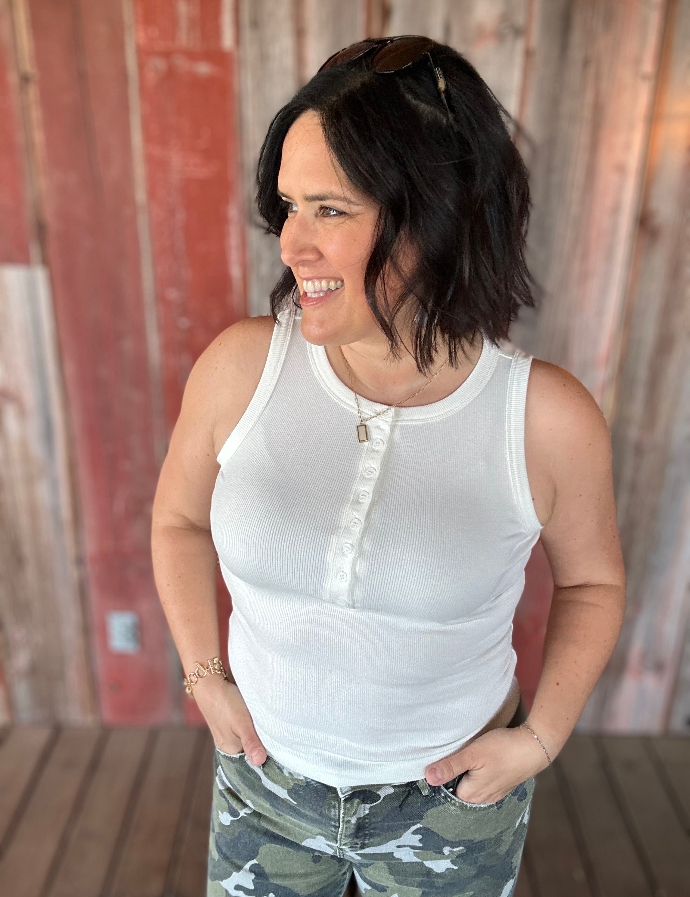 Ivory Elowen Tank Tops- Tanks THREAD & SUPPLY