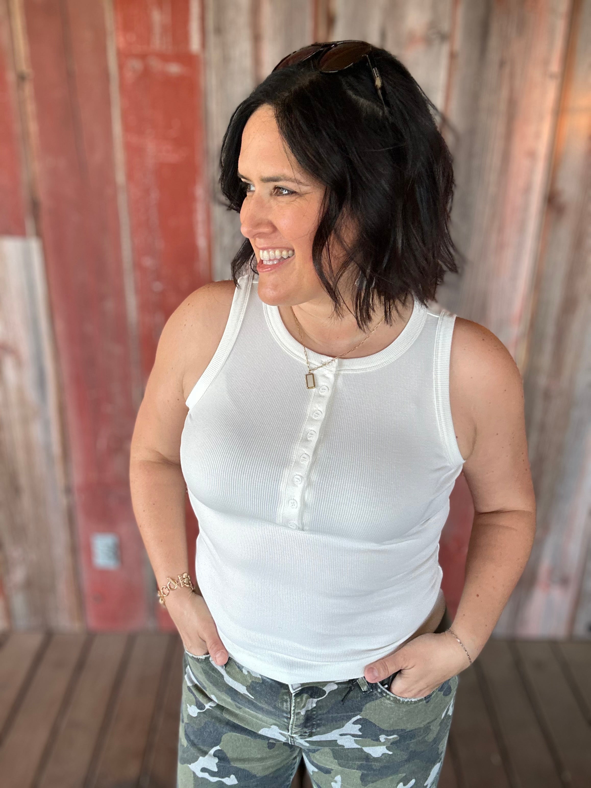 Ivory Elowen Tank Tops- Tanks THREAD & SUPPLY