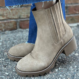 Pryor Taupe Suede Chelsea Boot- MIA Shoes- Boots & Booties MIA