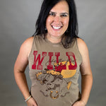 Mineral Taupe Wild Like the West Tank Tops- Tanks HRT and LUV
