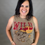 Mineral Taupe Wild Like the West Tank Tops- Tanks HRT and LUV