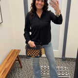 Black Janessa Shirt Tops - Button Ups THREAD & SUPPLY