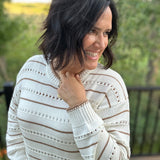Sandstone Darby Stripe Sweater