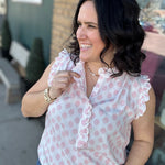 Anita Printed Tank Blouse Tops- Blouses FLAG AND ANTHEM