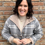 Grey Brown Jacqueline Jacket Outerwear- Jackets THREAD & SUPPLY