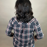Black Red Plaid Cassian Shirt